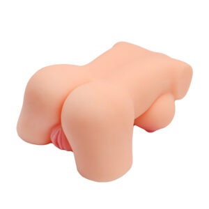 Big Ass - 23 Cm. - Ultra Realistik - Slikon Göğüslü 1.Sınıf Anal & Vajinal Masturbatör Yarım Gövde