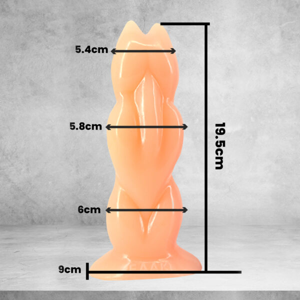 Dr.Love Boğumlu Büyük Boy Anal Plug & Dildo - ''Retardex Genital Bölge Koku Giderici Hediyeli'' - Görsel 4