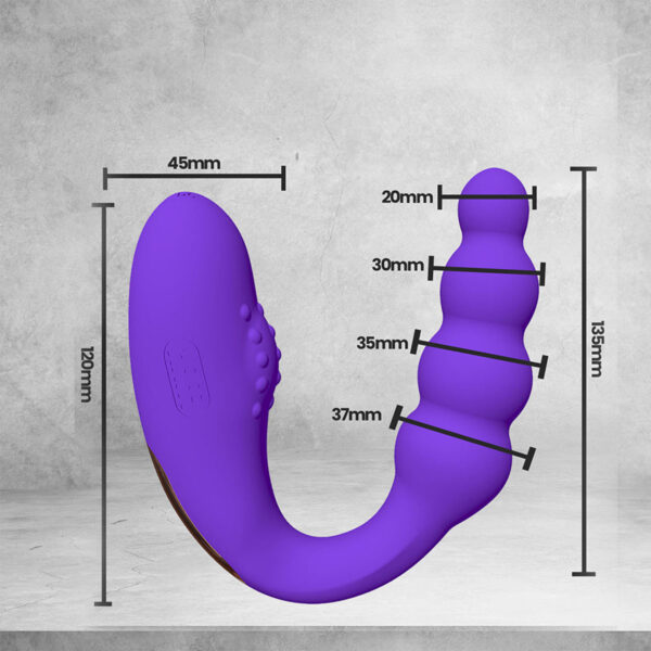 Dr.Love USB Şarjlı Anal & Vajinal Ultra Lüx Vibratör - ''Retardex Genital Bölge Koku Giderici Hediyeli'' - Görsel 6