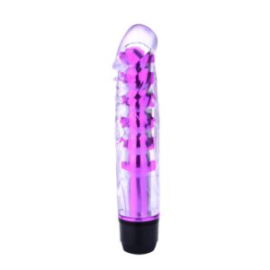 Renkli Fantazi Jelly Vibratör (Pembe)