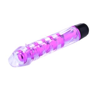 Renkli Fantazi Jelly Vibratör (Pembe)