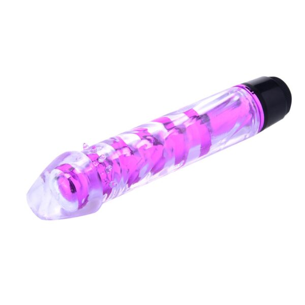 Renkli Fantazi Jelly Vibratör (Pembe) - Görsel 2
