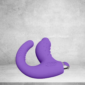 Dr.Love USB Şarjlı Anal & Vajinal Ultra Lüx Çatal Vibratör - ''Retardex Genital Bölge Koku Giderici Hediyeli''