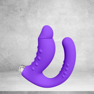 Dr.Love USB Şarjlı Anal & Vajinal Ultra Lüx Çatal Vibratör - ''Retardex Genital Bölge Koku Giderici Hediyeli''