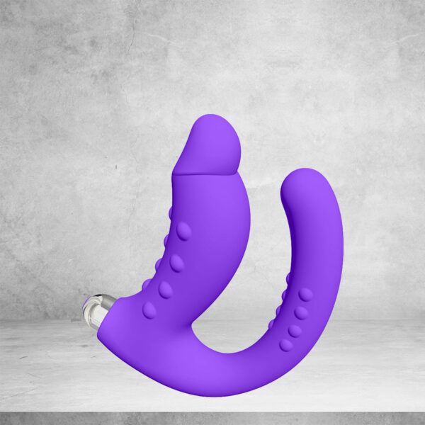 Dr.Love USB Şarjlı Anal & Vajinal Ultra Lüx Çatal Vibratör - ''Retardex Genital Bölge Koku Giderici Hediyeli'' - Görsel 3