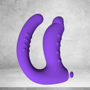 Dr.Love USB Şarjlı Anal & Vajinal Ultra Lüx Çatal Vibratör - ''Retardex Genital Bölge Koku Giderici Hediyeli''