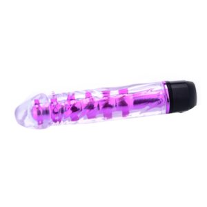 Renkli Fantazi Jelly Vibratör (Pembe)