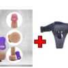 Dr.Love USB Şarjlı Uzaktan Kumandalı - Belden Bağlamalı Kemerli -Ultra Realistik Penis - ''Retardex Genital Bölge Koku Giderici Hediyeli''