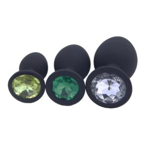 Su Geçirmez Silikon Anal Plug (Siyah)