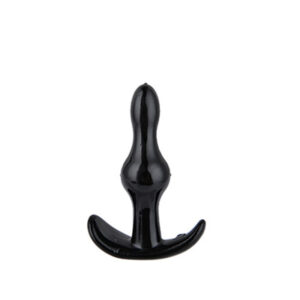 Tekli Yumuşak Silikon Anal Plug (Siyah)