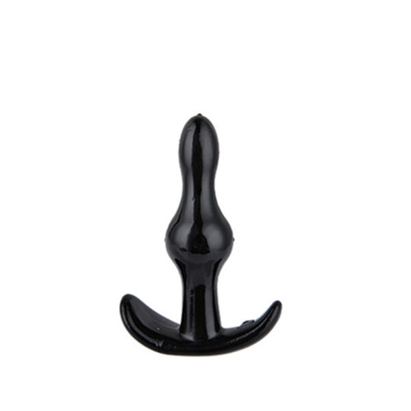 Tekli Yumuşak Silikon Anal Plug (Siyah)