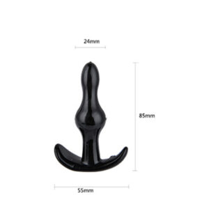 Tekli Yumuşak Silikon Anal Plug (Siyah)