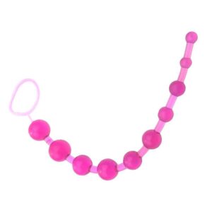 Şeffaf Yumuşak Silikon Anal Plug (Pembe)