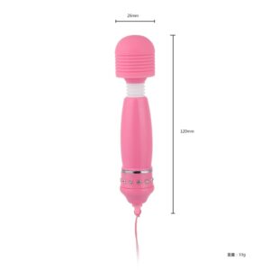 Sihirli Değnek - Su Geçirmez Yumuşak Klitoris Masaj Vibratör (Pembe)