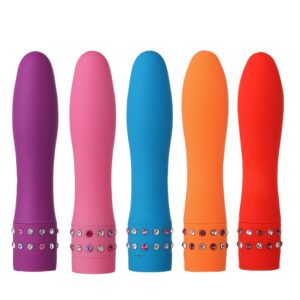 Diamond Princess Mücevher Taşlı 4'' Vibratör (Kırmızı)