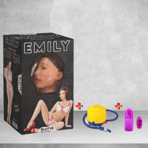 EMILY 2 İŞLEVLİ TİTREŞİMLİ KONUŞABİLEN ULTRA REALİSTİK ŞİŞME BEBEK KADIN MANKEN     ''Retardex Genital Bölge Koku Giderici Hediyeli''