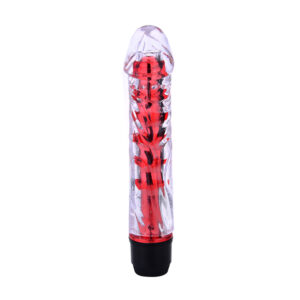 Renkli Fantazi Jelly Vibratör (Kırmızı)