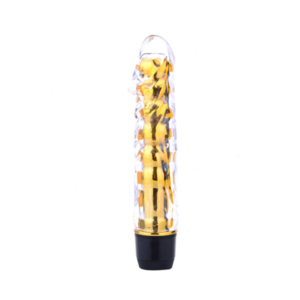 Renkli Fantazi Jelly Vibratör (Sarı)