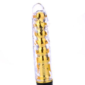Renkli Fantazi Jelly Vibratör (Sarı)
