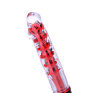 Renkli Fantazi Jelly Vibratör (Kırmızı)