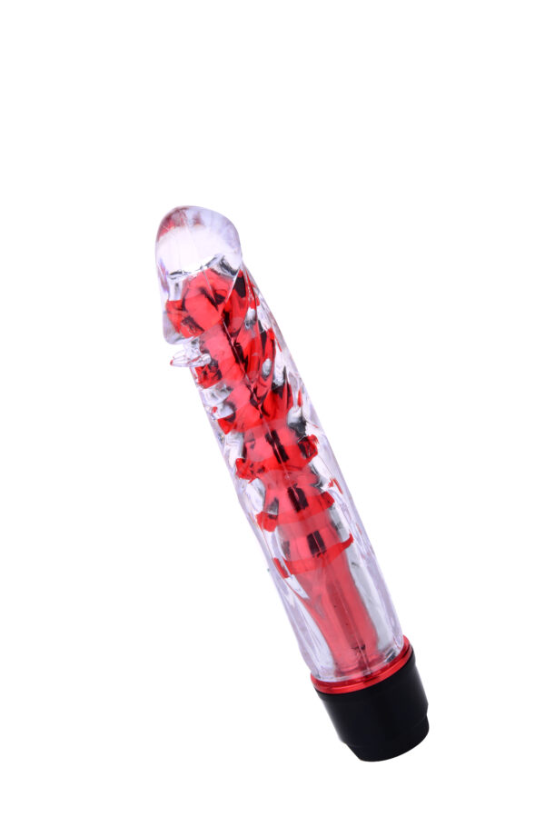 Renkli Fantazi Jelly Vibratör (Kırmızı) - Görsel 2