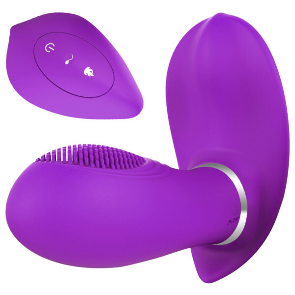 The Love Of Phantom - Kablosuz Kumandalı Külot içi Ultra Lüx Doku Vibratör (Mor) ''Retardex Genital Bölge Koku Giderici Hediyeli''