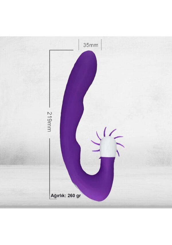 Dr.Love USB Şarjlı Oral Sex Yapabilen Ultra Lux Vibratör - ''Retardex Genital Bölge Koku Giderici Hediyeli'' - Görsel 2