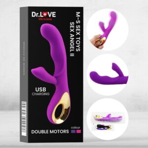 Dr.Love USB Şarjlı Çift Motorlu Klitoris Uyarıcılı Ultra Lux Vibratör - ''Retardex Genital Bölge Koku Giderici Hediyeli''