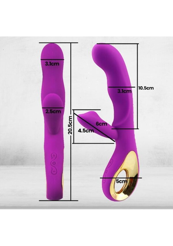 Dr.Love USB Şarjlı Çift Motorlu Klitoris Uyarıcılı Ultra Lux Vibratör - ''Retardex Genital Bölge Koku Giderici Hediyeli'' - Görsel 2