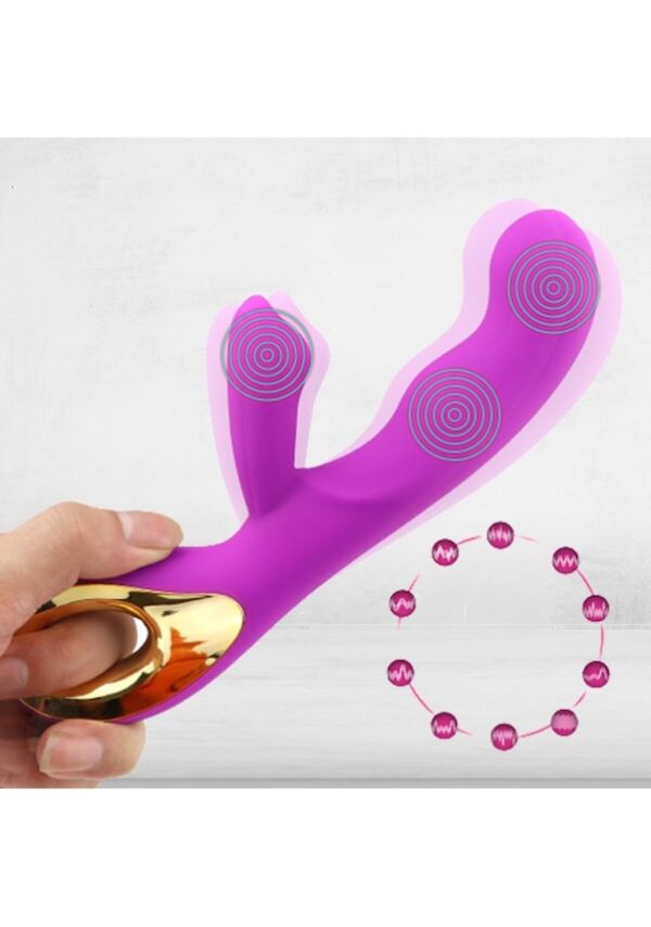 Dr.Love USB Şarjlı Çift Motorlu Klitoris Uyarıcılı Ultra Lux Vibratör - ''Retardex Genital Bölge Koku Giderici Hediyeli'' - Görsel 3