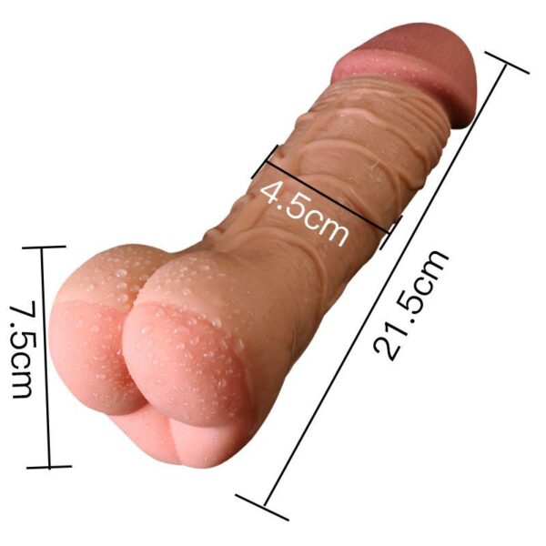 XESE - Ultra Realistik - 2 İşlevli Vajina & Dildo - 1.Sınıf Erkek & Bayan Masturbatör - - ''Retardex Genital Bölge Koku Giderici Hediyeli'' - Görsel 2