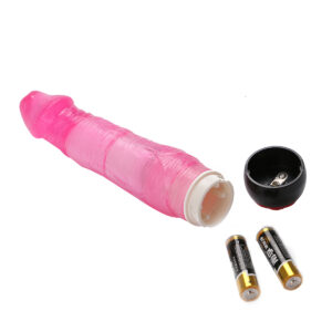 Yiwu Love 21 Cm. Ultra Lüx Doku Titreşimli Pembe Jel Vibratör