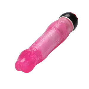 Yiwu Love 21 Cm. Ultra Lüx Doku Titreşimli Pembe Jel Vibratör