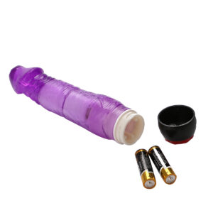 Yiwu Love 21 Cm. Ultra Lüx Doku Titreşimli Mor Jel Vibratör