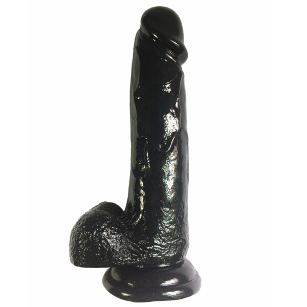 XESE - 21 Cm. - Tam Realistik Testisli Vantuzlu Zenci Vibratör ''Retardex Genital Bölge Koku Giderici Hediyeli'' - Görsel 3