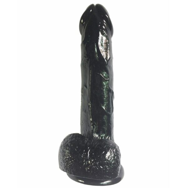 XESE - 21 Cm. - Tam Realistik Testisli Vantuzlu Zenci Vibratör ''Retardex Genital Bölge Koku Giderici Hediyeli'' - Görsel 4