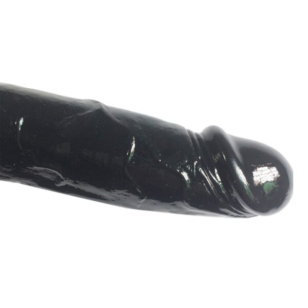 XESE - 21 Cm. - Tam Realistik Testisli Vantuzlu Zenci Vibratör ''Retardex Genital Bölge Koku Giderici Hediyeli'' - Görsel 5