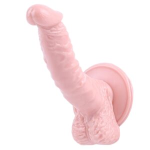 Vantuzlu Tam Realistik Gerçek Doku 20cm Vibratör ''Retardex Genital Bölge Koku Giderici Hediyeli''