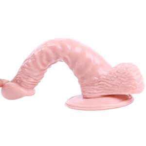 Vantuzlu Tam Realistik Gerçek Doku 20cm Vibratör ''Retardex Genital Bölge Koku Giderici Hediyeli''