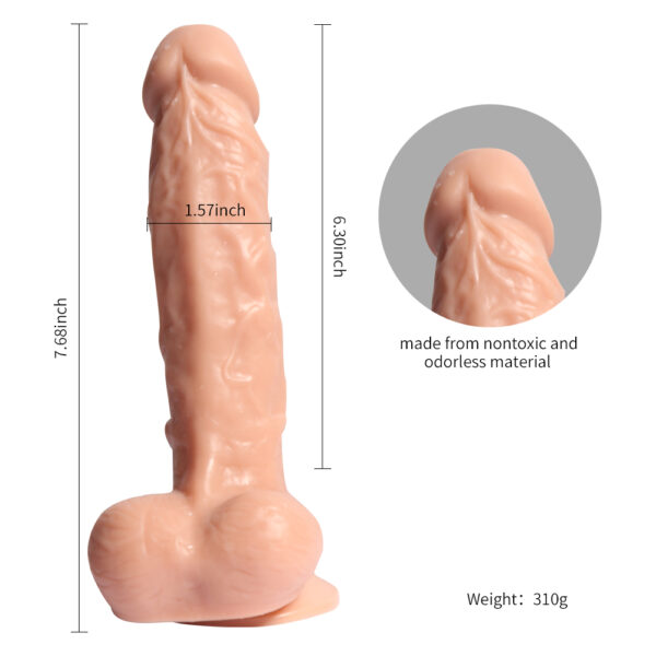 DİLDO Süper Realistik Motorlu Vantuzlu Damarlı Vibratör     ''Retardex Genital Bölge Koku Giderici Hediyeli'' - Görsel 8
