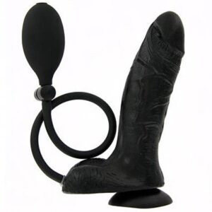 Şişebilen Vantuzlu Tam Realistik Penis Vibratör (Siyah)     ''Retardex Genital Bölge Koku Giderici Hediyeli''