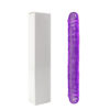 Double Dong - 38 Cm. - Çift Başlı Realistik Lezbiyen Dildo (Jelly Mor)     ''Retardex Genital Bölge Koku Giderici Hediyeli''