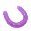 Double Dong - 40 Cm. - Çift Başlı Realistik Lezbiyen Dildo (Jelly Mor)     ''Retardex Genital Bölge Koku Giderici Hediyeli''