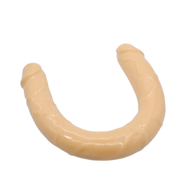 Double Dong - 40 Cm. - Çift Başlı Realistik Lezbiyen Dildo (Siyah)     ''Retardex Genital Bölge Koku Giderici Hediyeli'' - Görsel 3