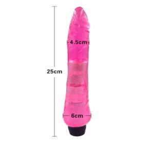 G-Spot Slikon Renkli Motorlu Vibratör (Jelly Mor)     ''Retardex Genital Bölge Koku Giderici Hediyeli''