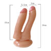 Lance's Cock - 18 Cm. - Ultra Realistik Vantuzlu - Anal & Vajinal Çift Zevk - Çatal Vibratör     ''Retardex Genital Bölge Koku Giderici Hediyeli''