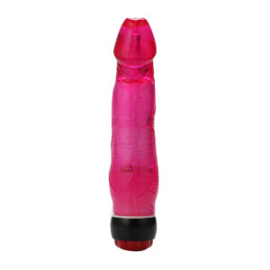 Yiwu Love 21 Cm. Ultra Lüx Doku Titreşimli Kırmızı Jel Vibratör