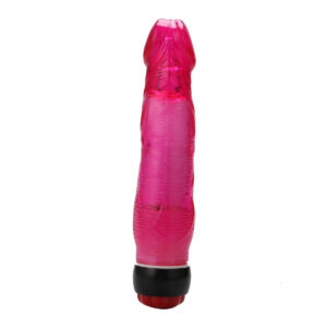 Yiwu Love 21 Cm. Ultra Lüx Doku Titreşimli Kırmızı Jel Vibratör