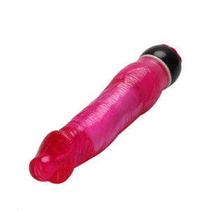 Yiwu Love 21 Cm. Ultra Lüx Doku Titreşimli Kırmızı Jel Vibratör