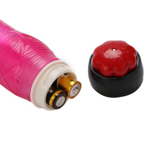 Yiwu Love 21 Cm. Ultra Lüx Doku Titreşimli Kırmızı Jel Vibratör